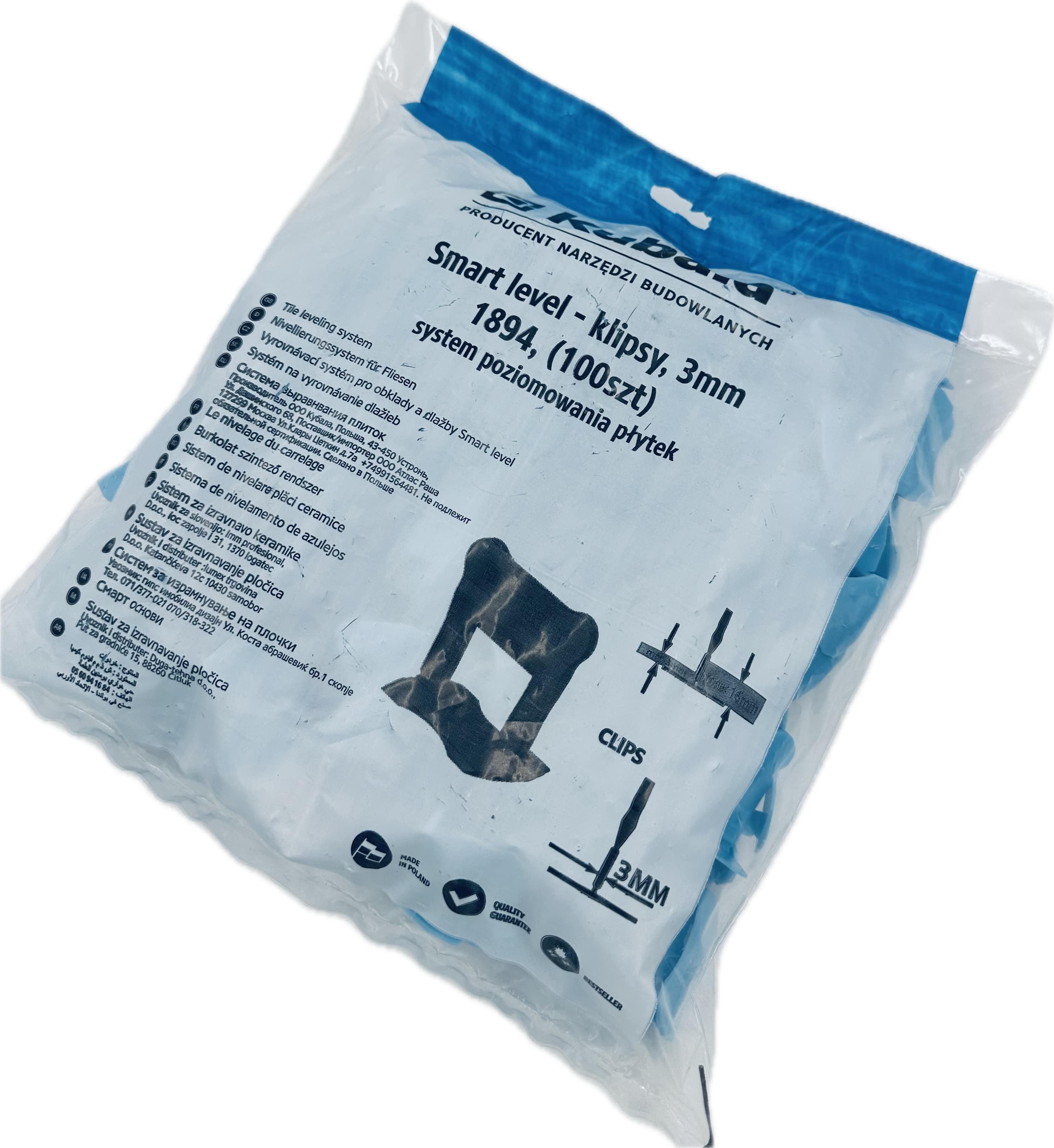 Fliesen-Nivelliersystem Smart Level 100 Stück Kubala   Fliesen-Nivelliersystem Smart Level 100 Stück Kubala