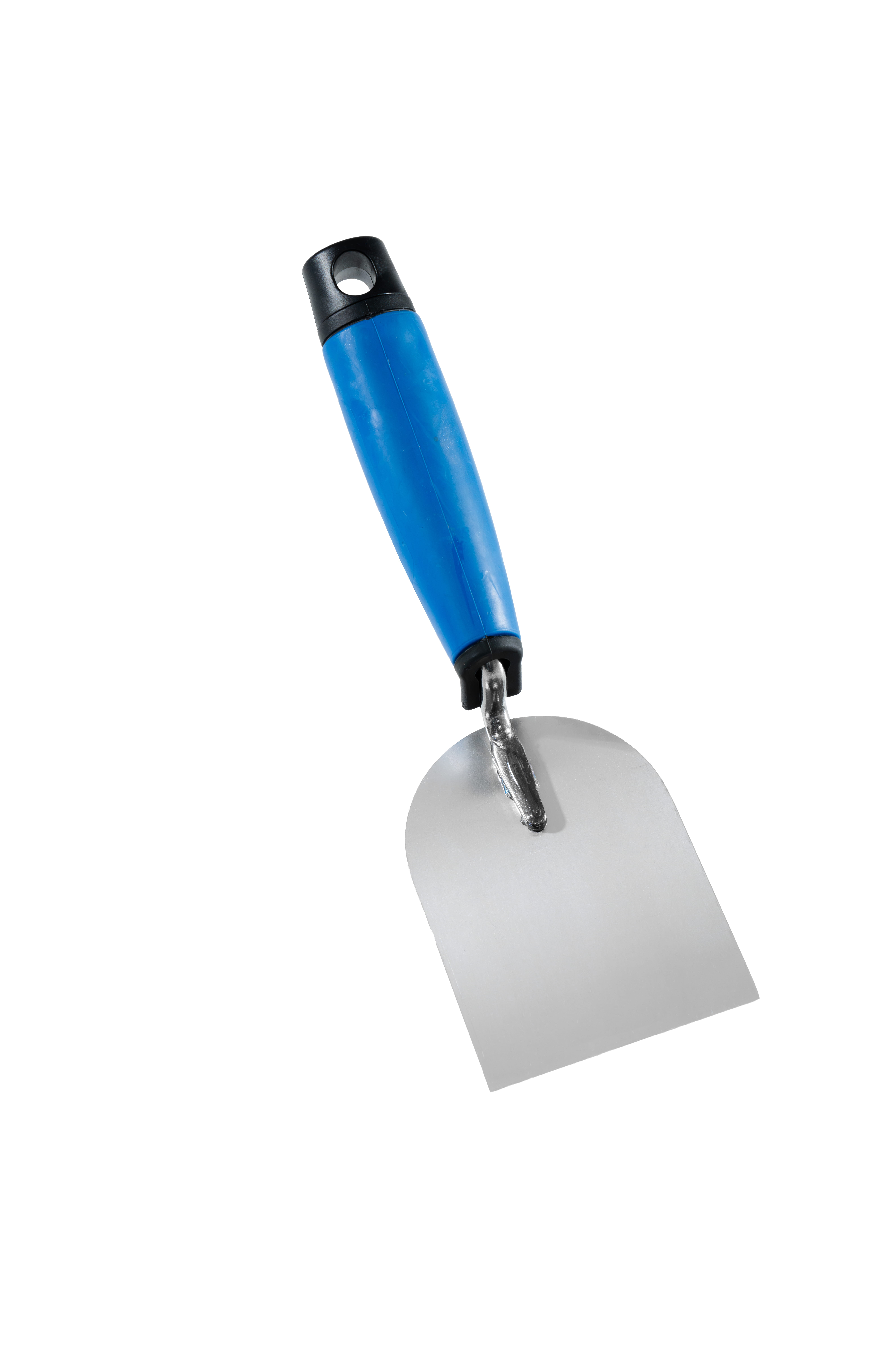 Q4Tools® Stuckateurspachtel-Pro 80 mm, 2K-Handgriff, Edelstahlblatt