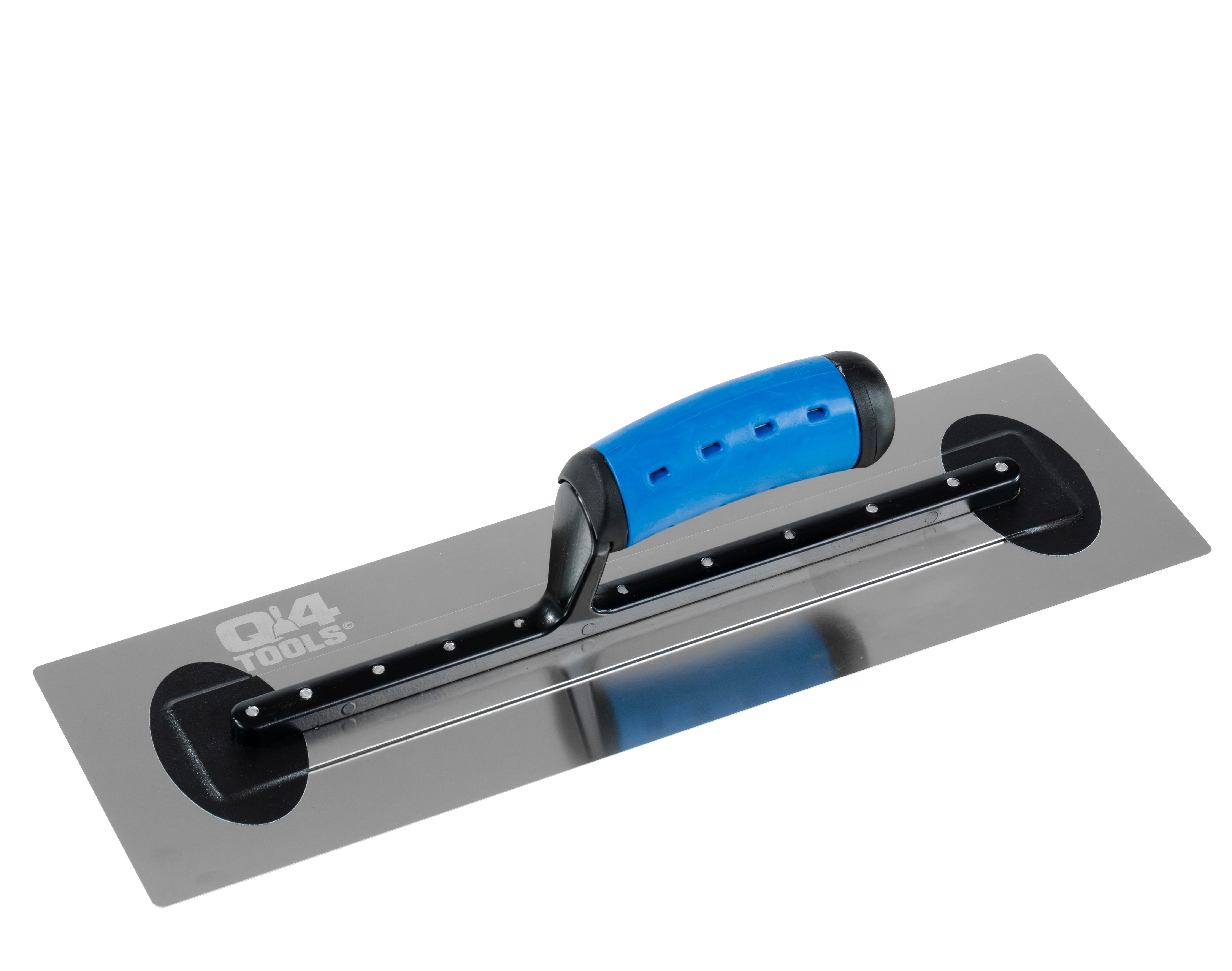 Q4Tools® Glättekelle‑Pro – 0,4 mm rostfreier Federbandstahl & 2K‑Handgriff