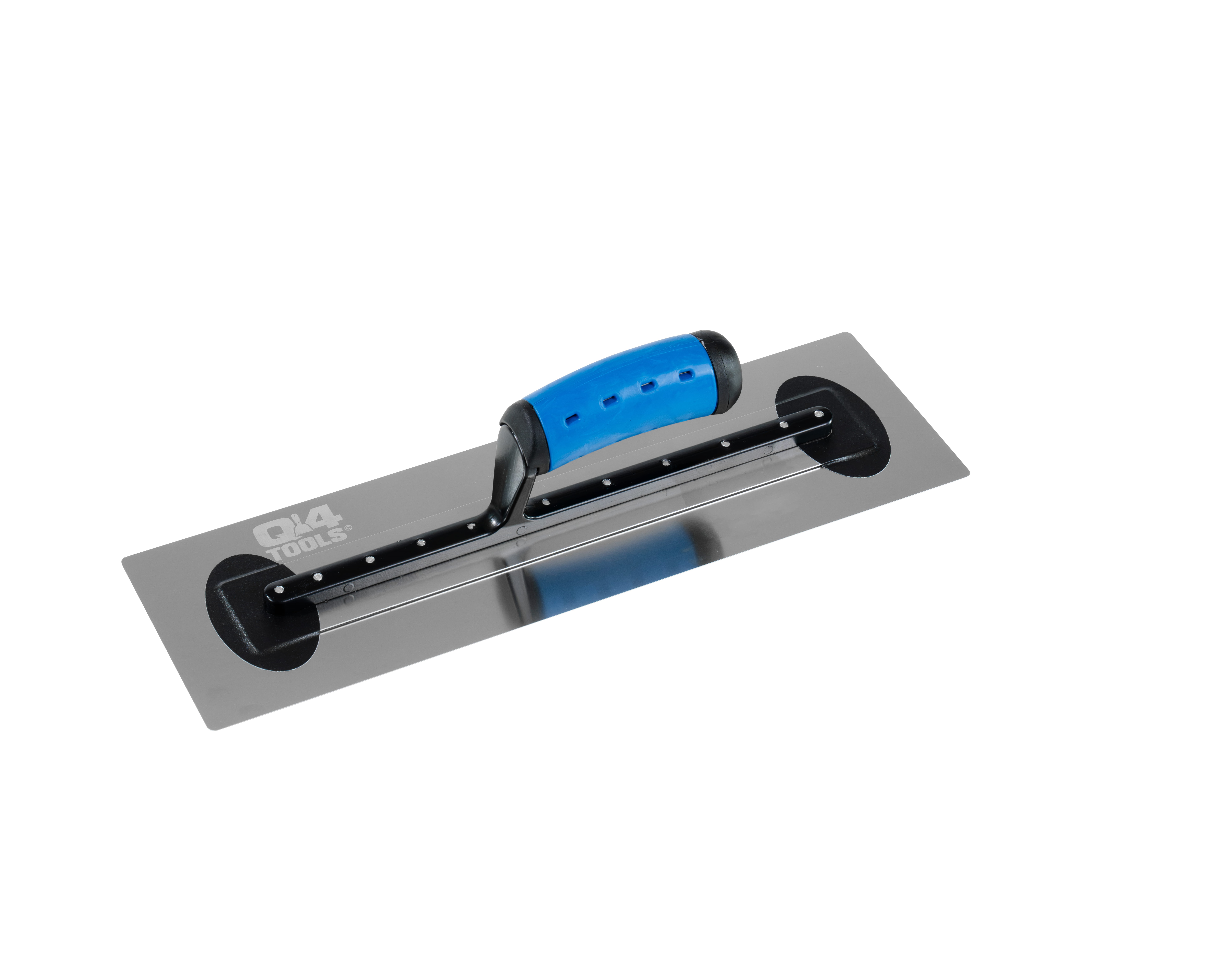 Q4Tools® Glättekelle‑Pro – 0,4 mm rostfreier Federbandstahl & 2K‑Handgriff