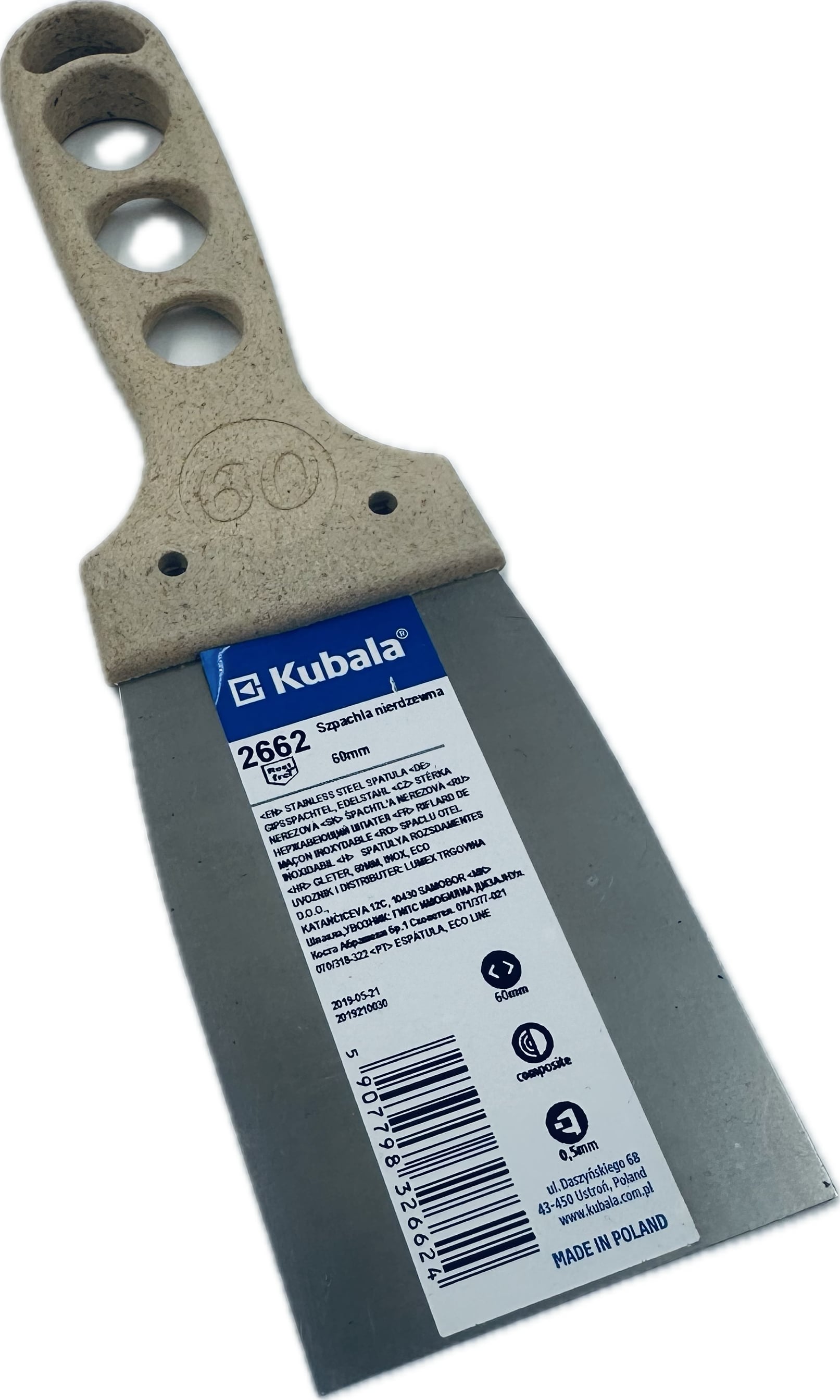 ECO Gipsspachtel Edelstahl Kubala ECO Gipsspachtel Edelstahl Kubala