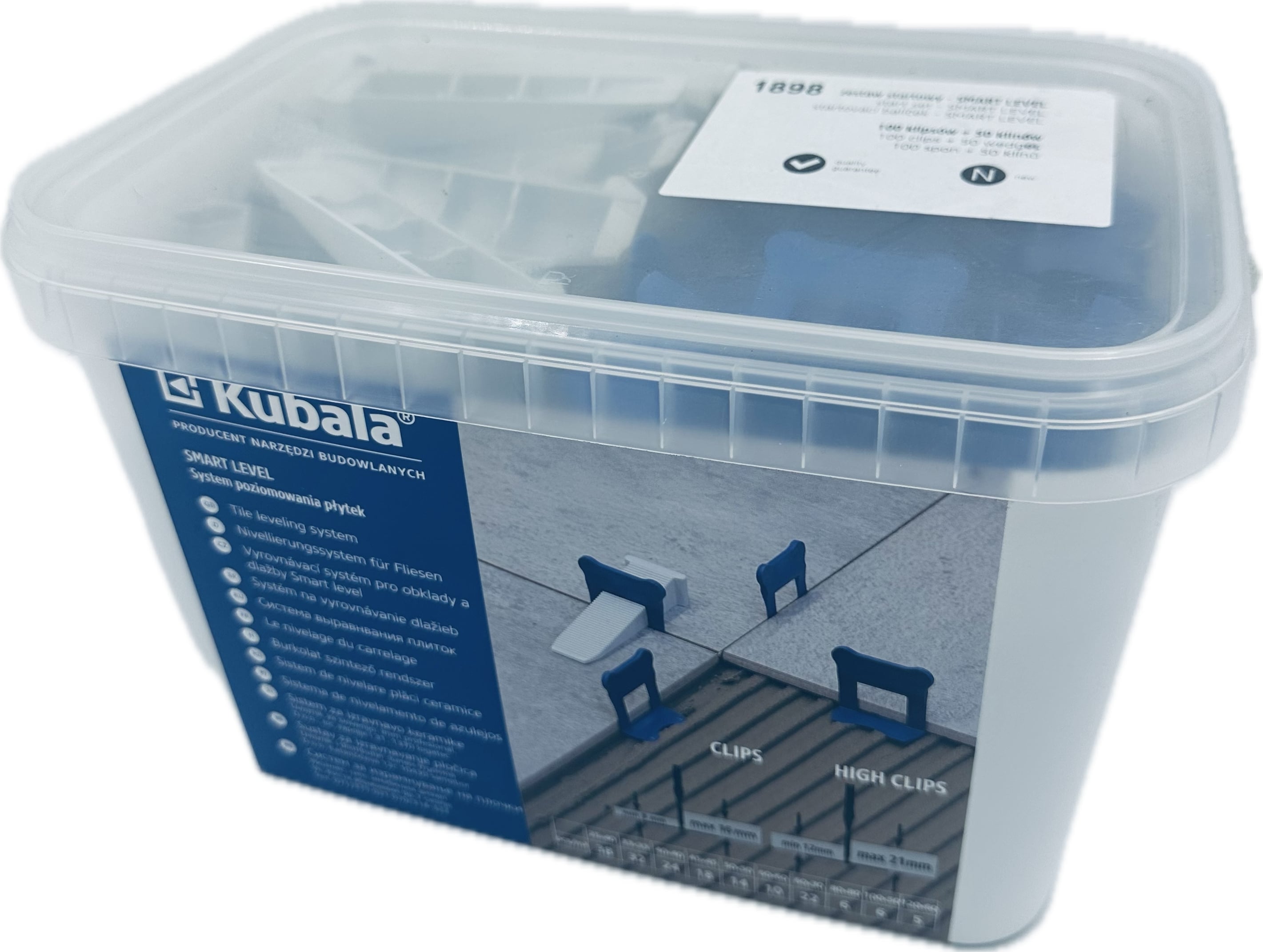 Fliesen-Nivelliersystem Smart Level Starter-Set 5L Eimer Kubala  Fliesen-Nivelliersystem Smart Level Starter-Set 5L Eimer Kubala