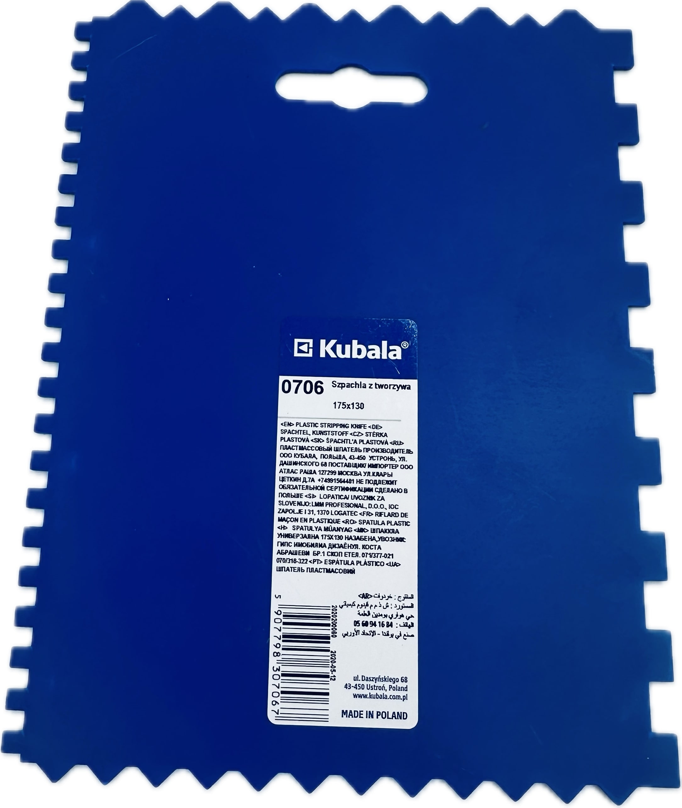Kunststoffspachtel gezahnt Kubala 