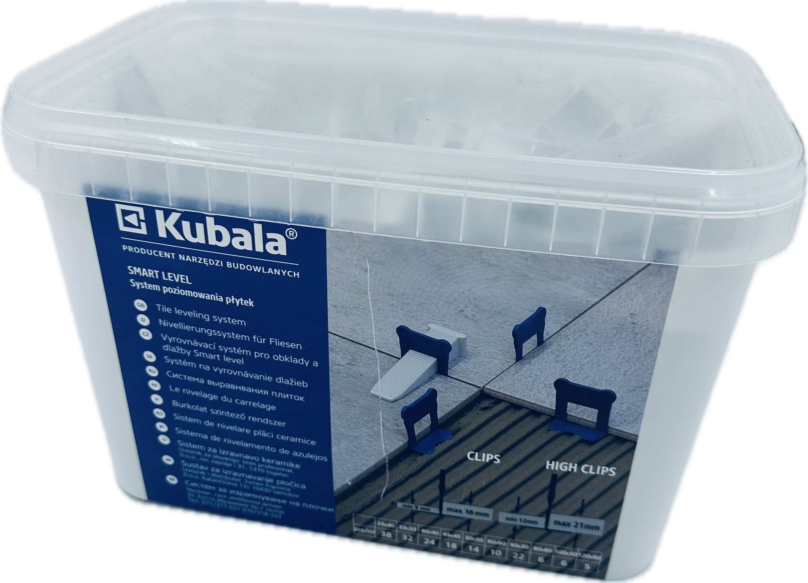 Smart Level - Keile 5L Eimer 100 Stück  Kubala  Smart Level - Keile 5L Eimer 100 Stück  Kubala