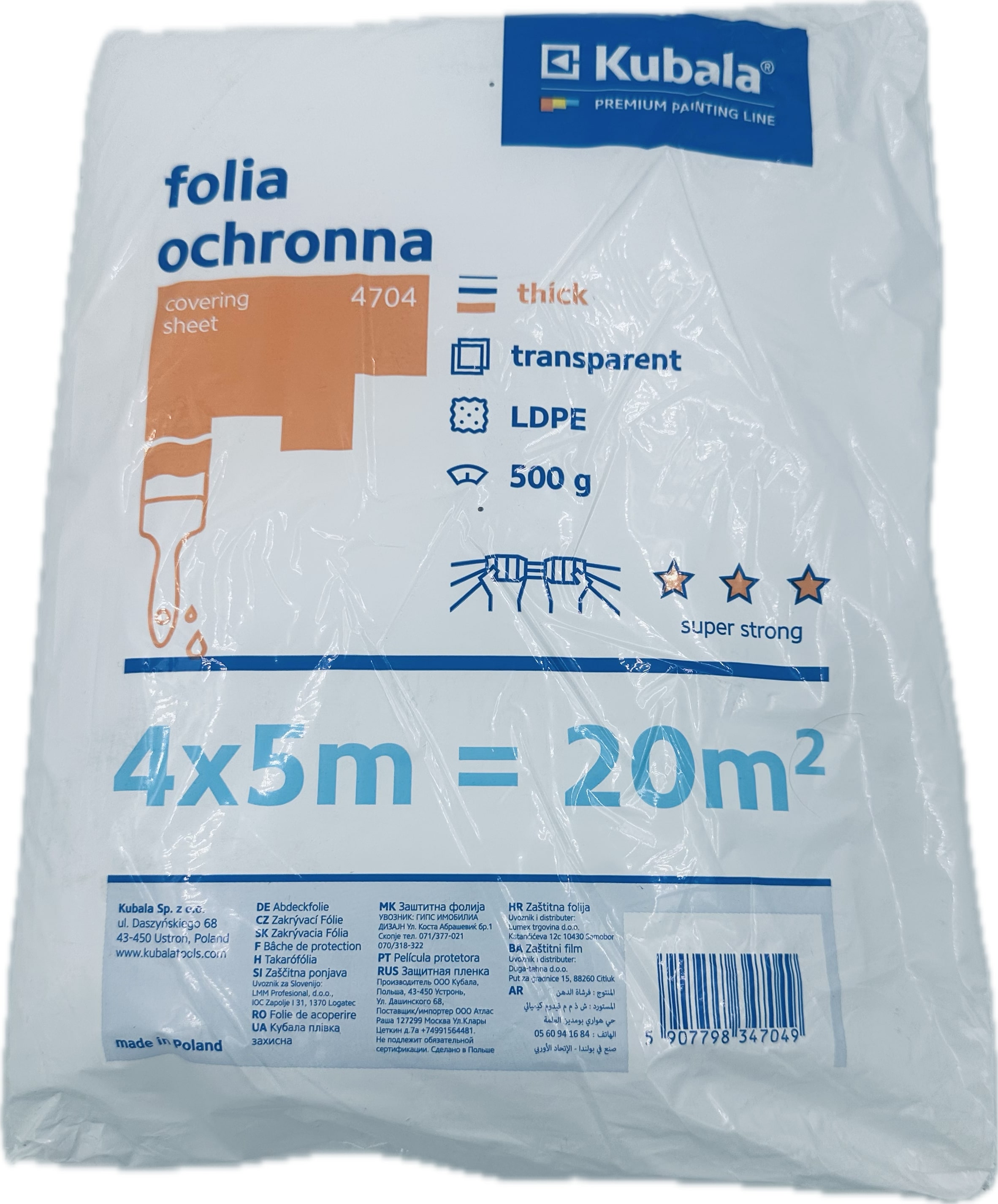 Abdeckfolie Super Strong transparent Kubala Abdeckfolie Super Strong transparent Kubala